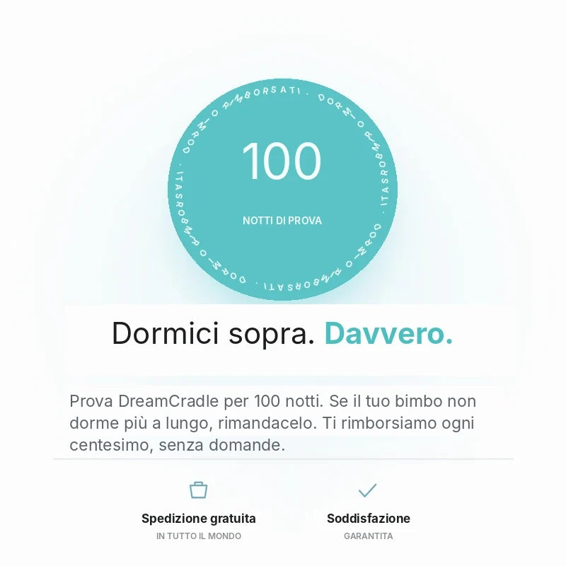 DreamCradle™ – Contro il Reflusso, le Coliche e per un Sonno Migliore