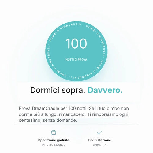DreamCradle™ – Contro il Reflusso, le Coliche e per un Sonno Migliore